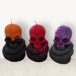 Tête de mort serpent