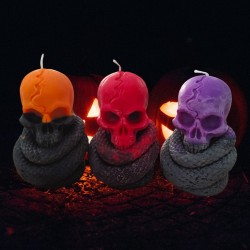 Tête de mort serpent