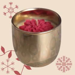 Bougie de Noël , Fleur de Noël
