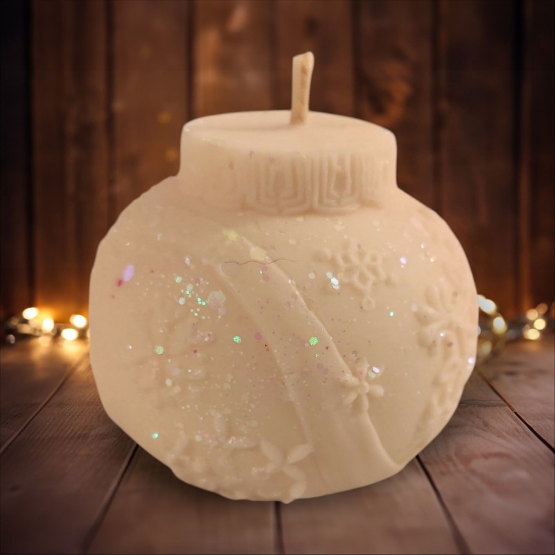 Boule de Noël "Etoile des neiges"